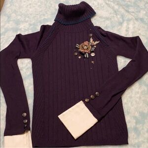 Mia Mia Purple Turtleneck Sweater